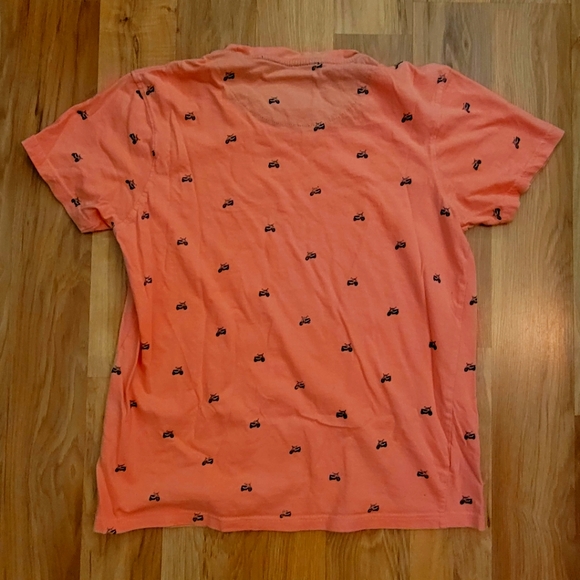Ping Pong Pro Light Orange Motorcycle T-Shirt - Picture 2 of 3